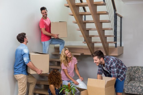 Moving team handling a local property move in Ladbroke Grove