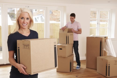 Van loading safety at the start of a moving job