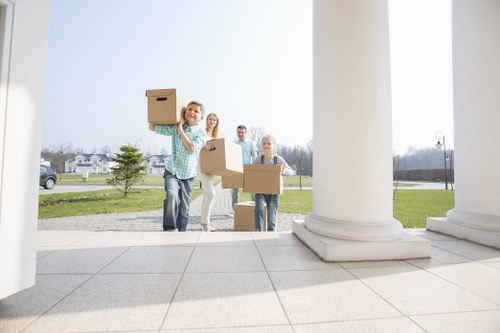 Packing and loading items into a moving van
