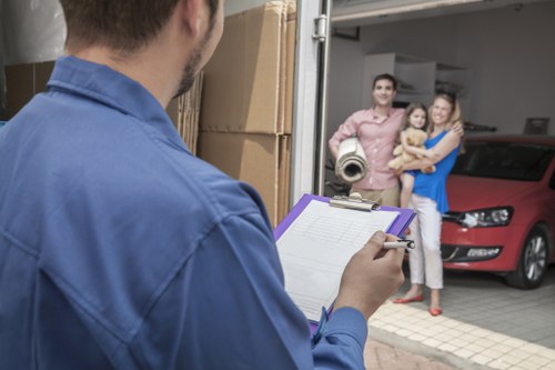 Low-carbon van used for sustainable house clearance in Ladbroke Grove
