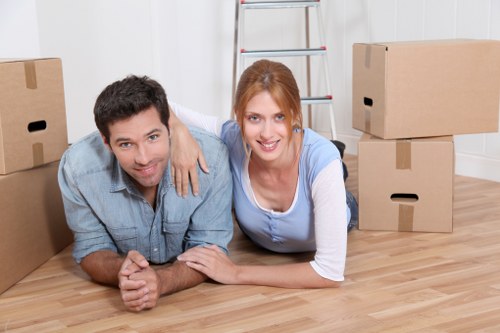 Local removals team planning access in West London